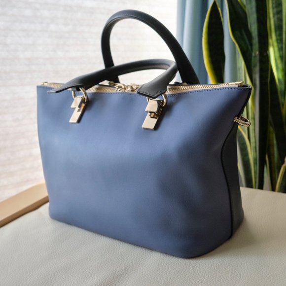 CHLOÉ Medium Baylee Bag, Street Blue/Navy - Picture 1 of 16